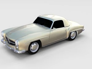 mercedes 190sl pack 3D Model