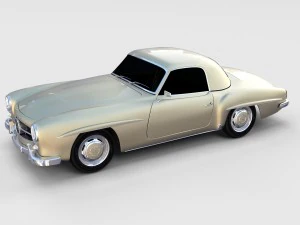 mercedes 190sl pack 3D Model