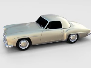 mercedes 190sl pack 3D Model