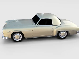 mercedes 190sl pack 3D Model