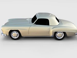 mercedes 190sl pack 3D Model