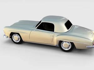 mercedes 190sl pack 3D Model
