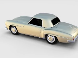 mercedes 190sl pack 3D Model