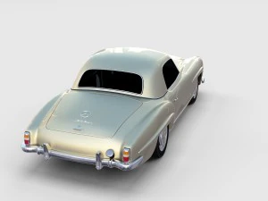 mercedes 190sl pack 3D Model