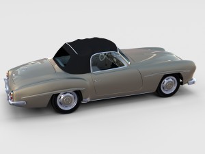 mercedes 190sl with interior pack 3D Model