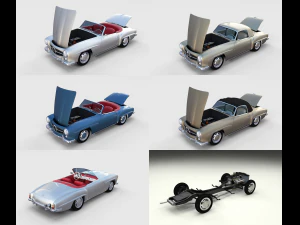 pacchetto completo mercedes 190sl Modello 3D