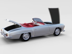 full mercedes 190sl pack 3D Модель
