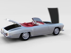 full mercedes 190sl pack 3D Model
