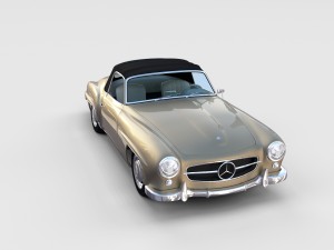full mercedes 190sl pack 3D Модель
