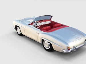 full mercedes 190sl pack 3D Model