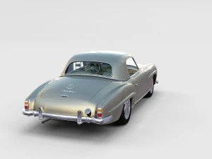 full mercedes 190sl pack 3D Model