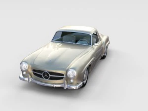 full mercedes 190sl pack 3D Model