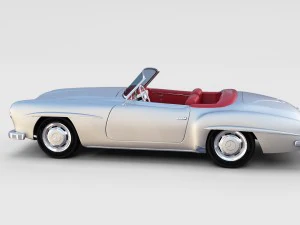 full mercedes 190sl pack 3D Model