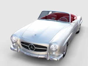 full mercedes 190sl pack 3D Model
