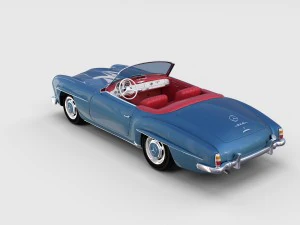 full mercedes 190sl pack 3D Model