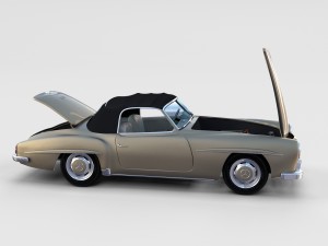 full mercedes 190sl pack 3D Модель