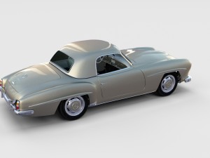 full mercedes 190sl pack 3D Модель