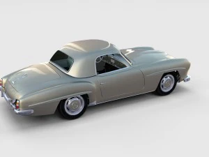 full mercedes 190sl pack 3D Model