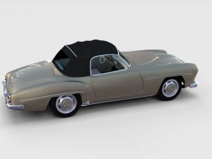 full mercedes 190sl pack 3D Model