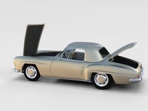 full mercedes 190sl pack 3D Модель