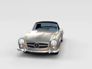 full mercedes 190sl pack 3D Model