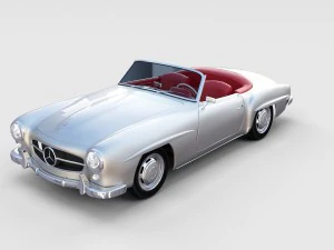 full mercedes 190sl pack 3D Model