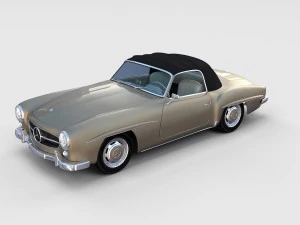 full mercedes 190sl pack 3D Model