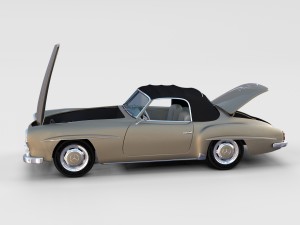 full mercedes 190sl pack 3D Модель