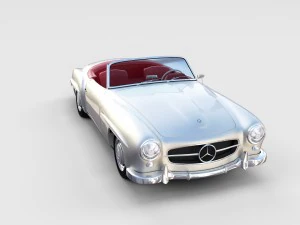full mercedes 190sl pack 3D Model