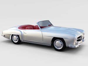 full mercedes 190sl pack 3D Модель