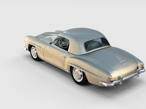 full mercedes 190sl pack 3D Model