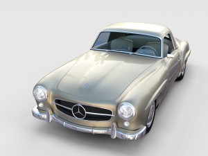 full mercedes 190sl pack 3D Модель