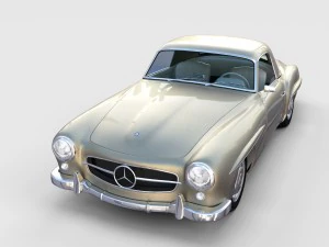 full mercedes 190sl pack 3D Model