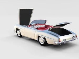 full mercedes 190sl pack 3D Model