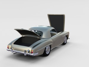 full mercedes 190sl pack 3D Модель