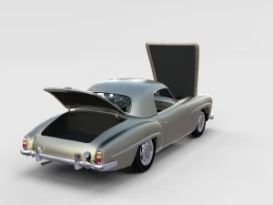 full mercedes 190sl pack 3D Model