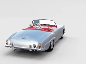full mercedes 190sl pack 3D Model