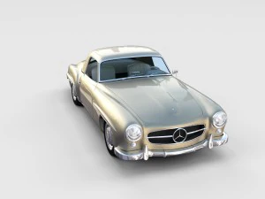 full mercedes 190sl pack 3D Model