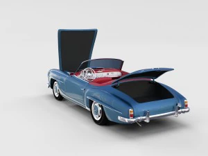 full mercedes 190sl pack 3D Model