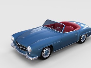 full mercedes 190sl pack 3D Модель