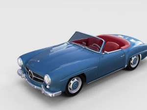 full mercedes 190sl pack 3D Model