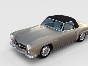 full mercedes 190sl pack 3D Модель