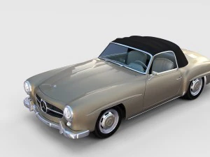 full mercedes 190sl pack 3D Model