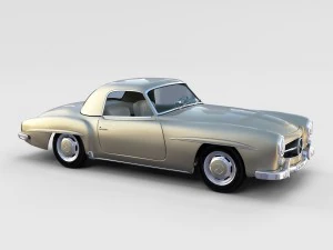 full mercedes 190sl pack 3D Model