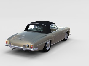 full mercedes 190sl pack 3D Модель