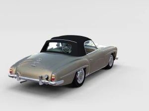 full mercedes 190sl pack 3D Model