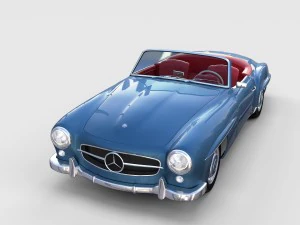 full mercedes 190sl pack 3D Model