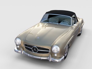 full mercedes 190sl pack 3D Модель