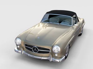 full mercedes 190sl pack 3D Model