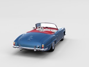 full mercedes 190sl pack 3D Модель